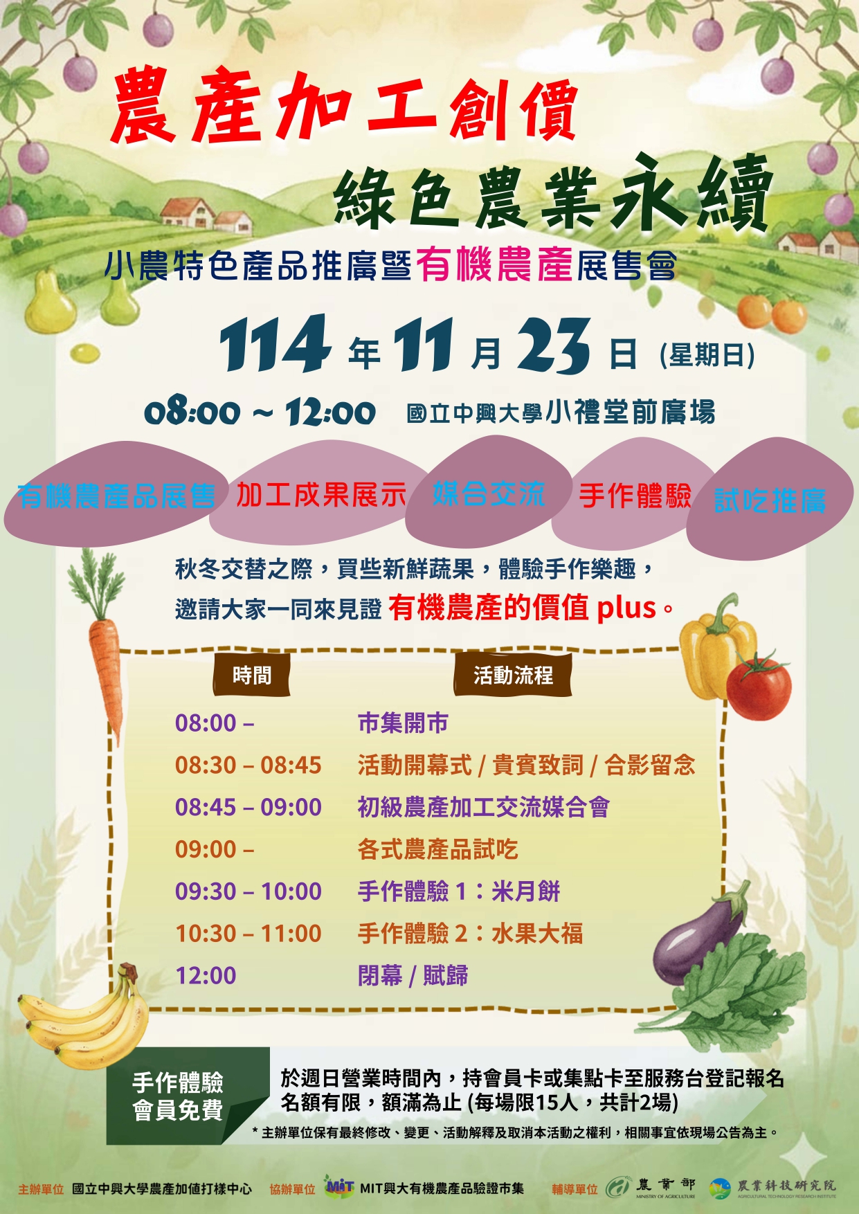 農產加工創價 綠色農業永續