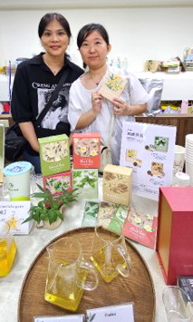 科祿柏股份有限公司展示茶改場技術授權相關產品。（農業部茶及飲料作物改良場 提供）